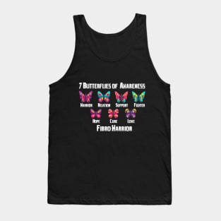 7 Butterflies of Fibromyalgia Awareness Tank Top